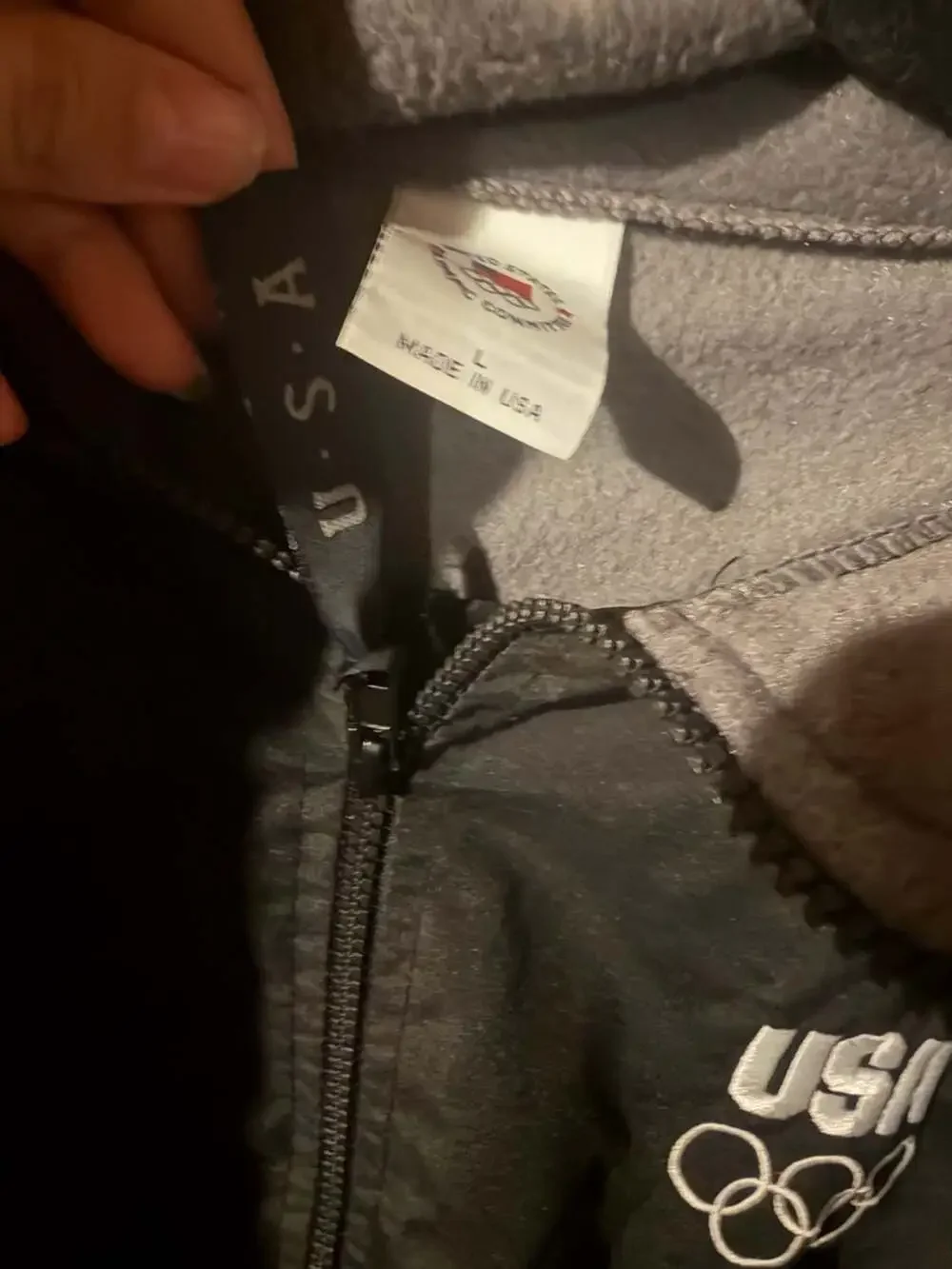 United States Olympic Committee USA Full Zip Fleece Jacket